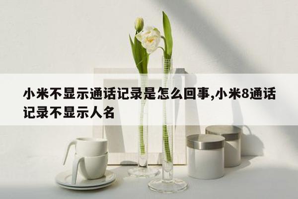 小米不显示通话记录是怎么回事,小米8通话记录不显示人名