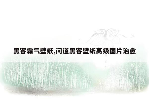 黑客霸气壁纸,问道黑客壁纸高级图片治愈
