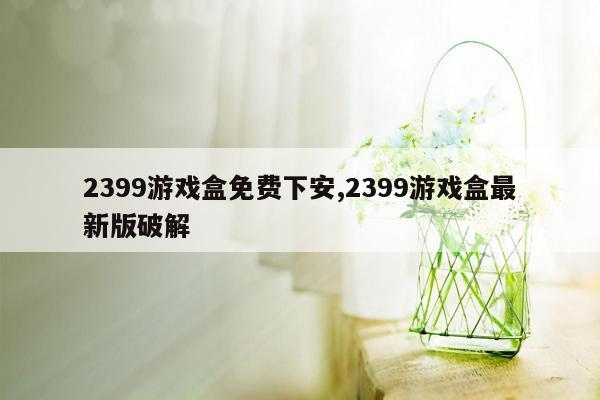 2399游戏盒免费下安,2399游戏盒最新版破解