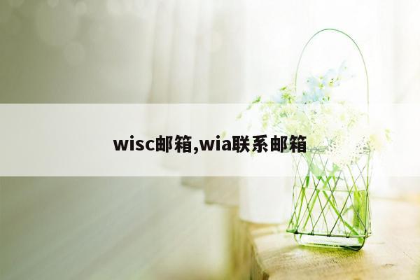 wisc邮箱,wia联系邮箱