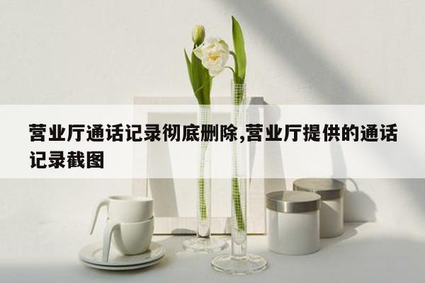 营业厅通话记录彻底删除,营业厅提供的通话记录截图