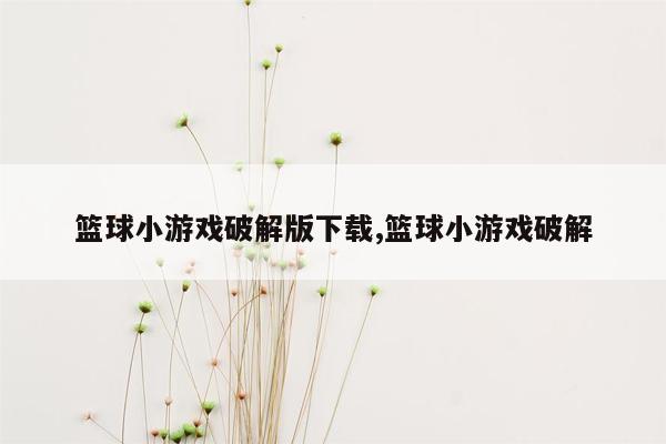 篮球小游戏破解版下载,篮球小游戏破解