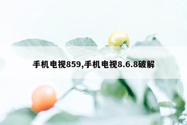 手机电视859,手机电视8.6.8破解