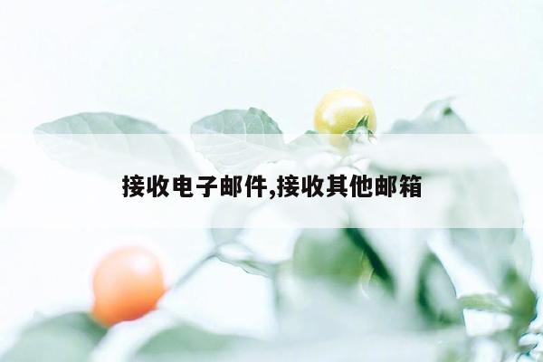 接收电子邮件,接收其他邮箱