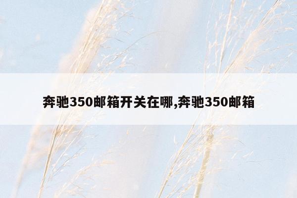 奔驰350邮箱开关在哪,奔驰350邮箱