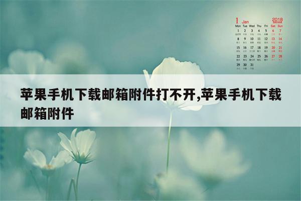 苹果手机下载邮箱附件打不开,苹果手机下载邮箱附件