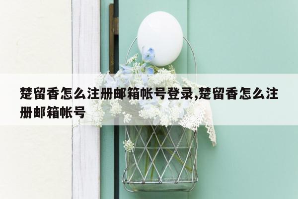 楚留香怎么注册邮箱帐号登录,楚留香怎么注册邮箱帐号