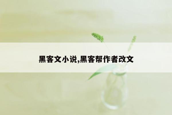 黑客文小说,黑客帮作者改文