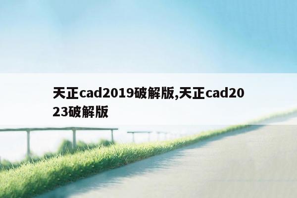 天正cad2019破解版,天正cad2023破解版