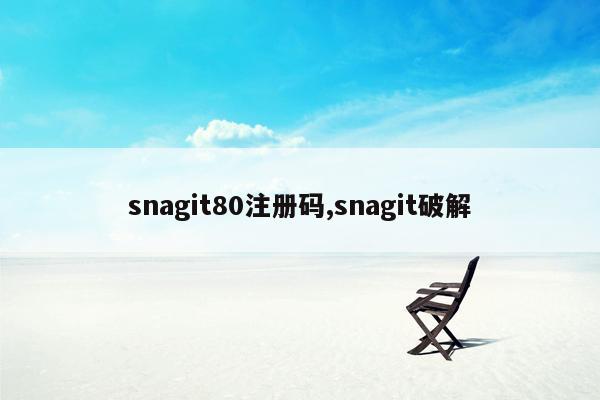 snagit80注册码,snagit破解