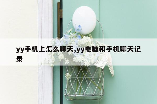 yy手机上怎么聊天,yy电脑和手机聊天记录