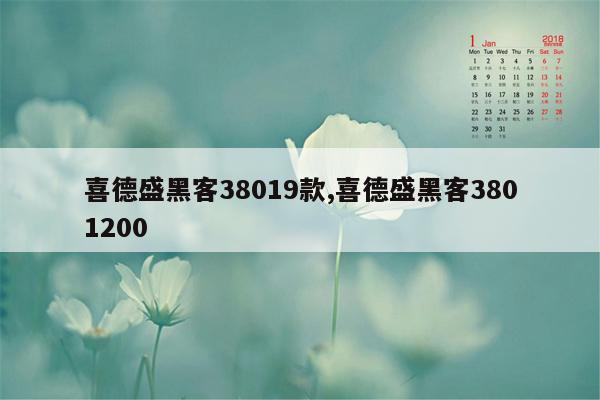 喜德盛黑客38019款,喜德盛黑客3801200