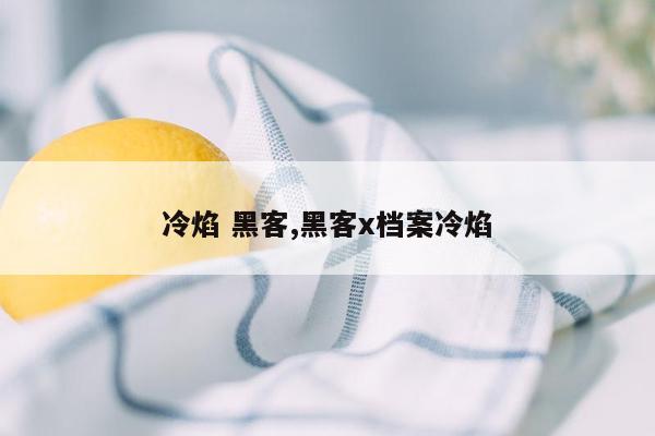 冷焰 黑客,黑客x档案冷焰