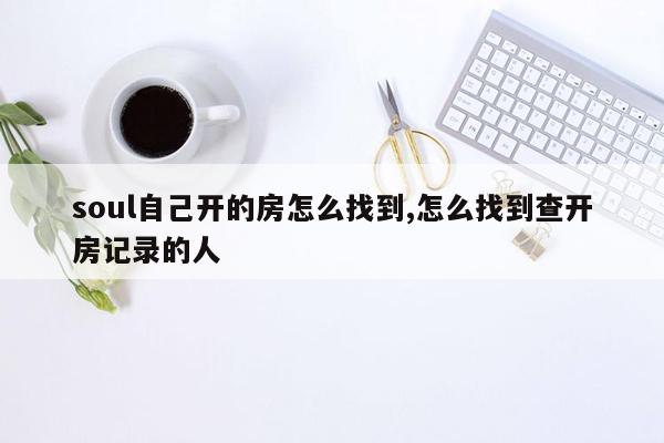 soul自己开的房怎么找到,怎么找到查开房记录的人