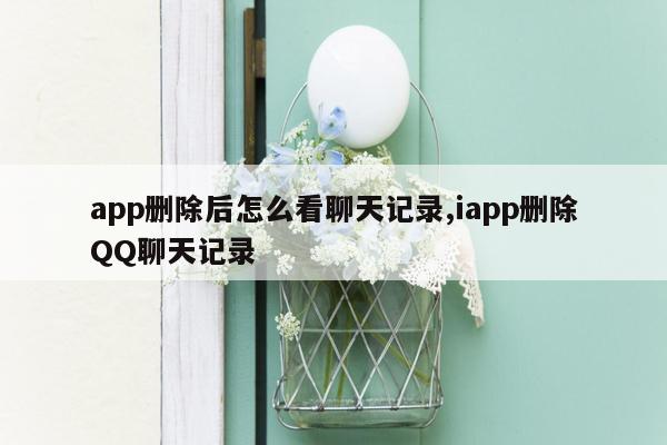 app删除后怎么看聊天记录,iapp删除QQ聊天记录