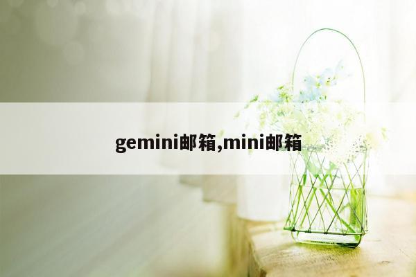 gemini邮箱,mini邮箱