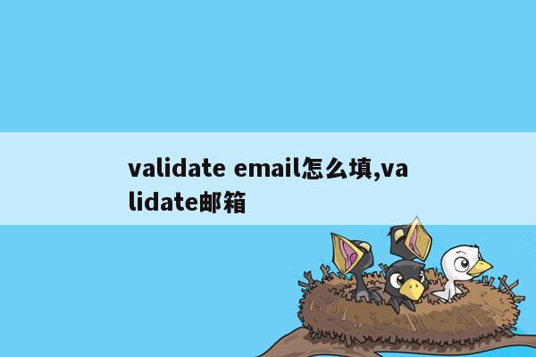validate email怎么填,validate邮箱