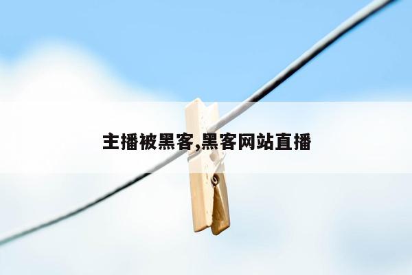 主播被黑客,黑客网站直播