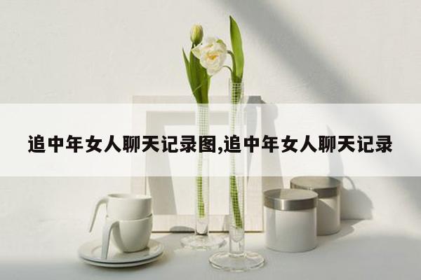 追中年女人聊天记录图,追中年女人聊天记录