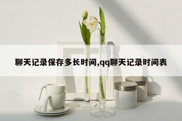 聊天记录保存多长时间,qq聊天记录时间表