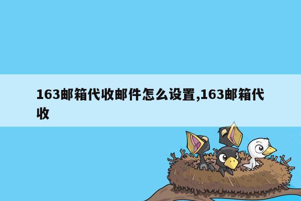 163邮箱代收邮件怎么设置,163邮箱代收