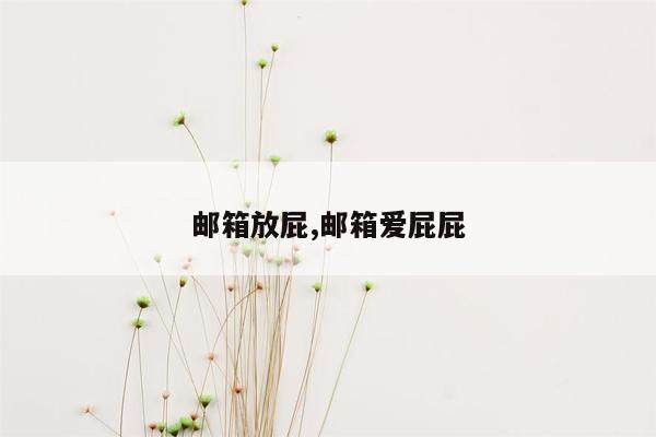 邮箱放屁,邮箱爱屁屁