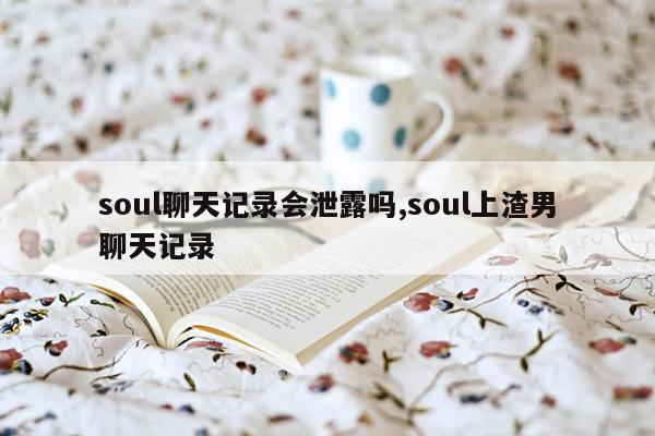 soul聊天记录会泄露吗,soul上渣男聊天记录