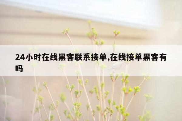 24小时在线黑客联系接单,在线接单黑客有吗