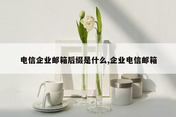 电信企业邮箱后缀是什么,企业电信邮箱