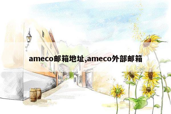 ameco邮箱地址,ameco外部邮箱